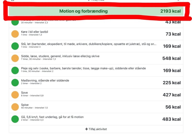 Skærmbillede: Overskriften ved motion er grøn