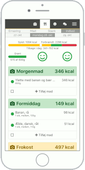 Eksempel på hvordan du får smilet frem på indtastningssiden.