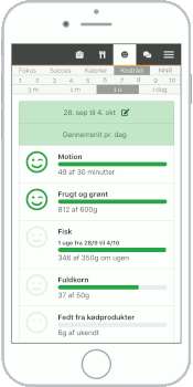 Eksempel på smileyliste 3 - De officielle kostråd.
