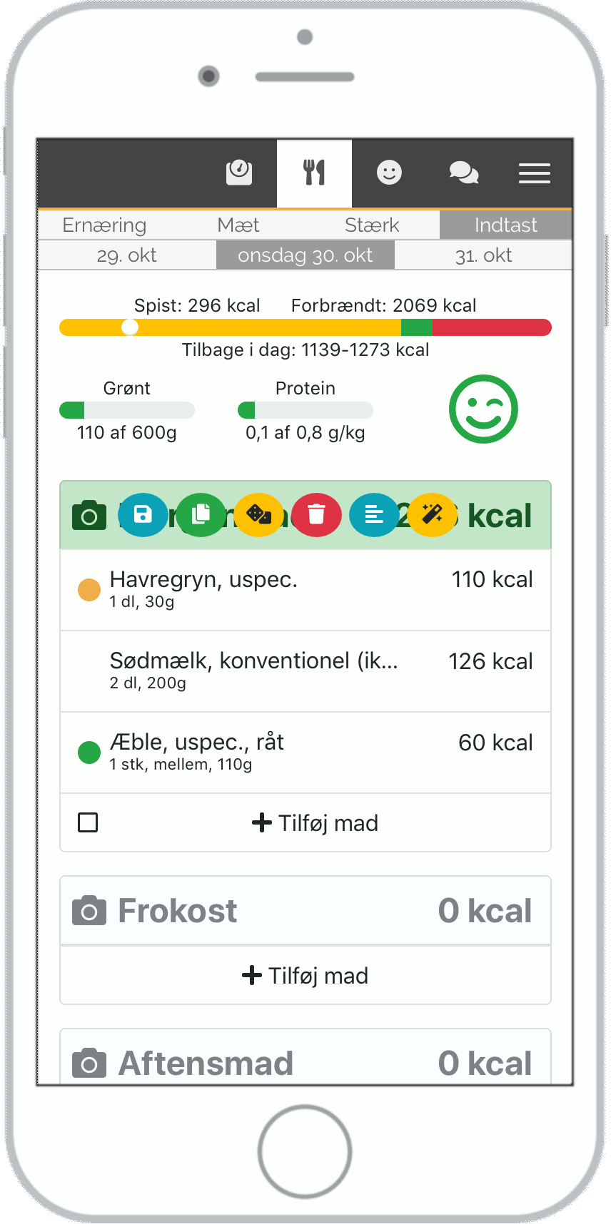 Eksempel på hvordan du gemmer en opskrifter, så den er nemmere at indtaste igen senere.