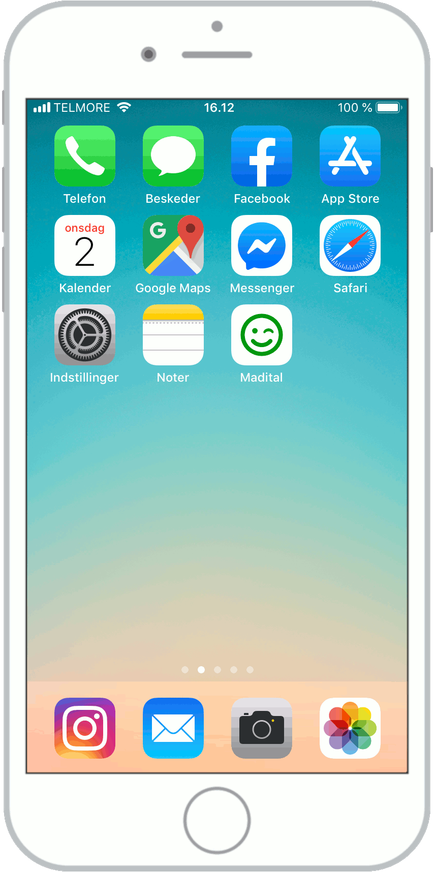 Genvej til Madital.dk som app-ikon på din smartphone.