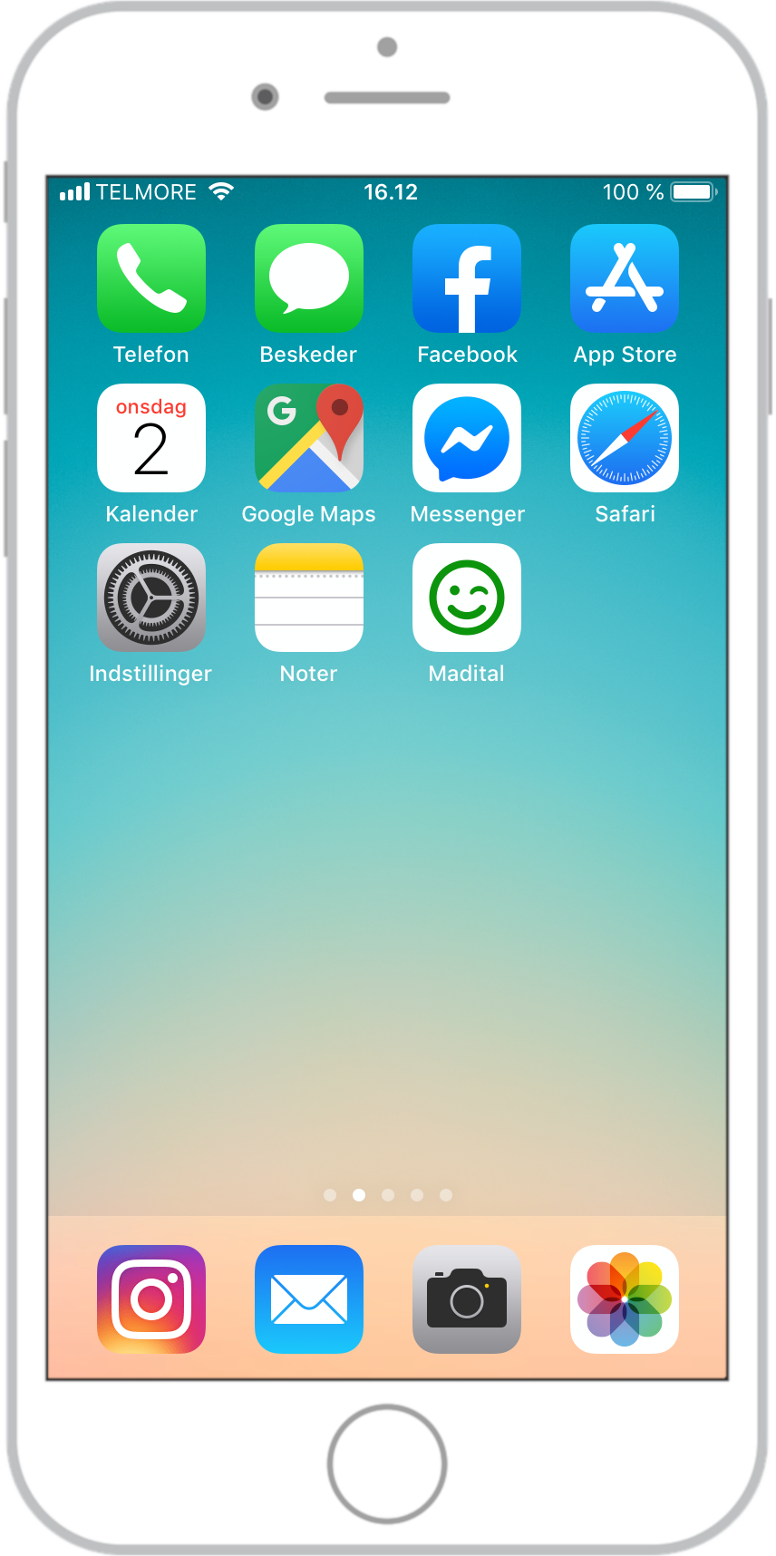 Genvej til Madital.dk som app-ikon på din smartphone.